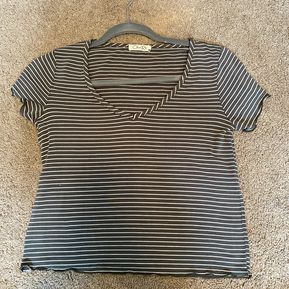 Short sleeve stripped tee